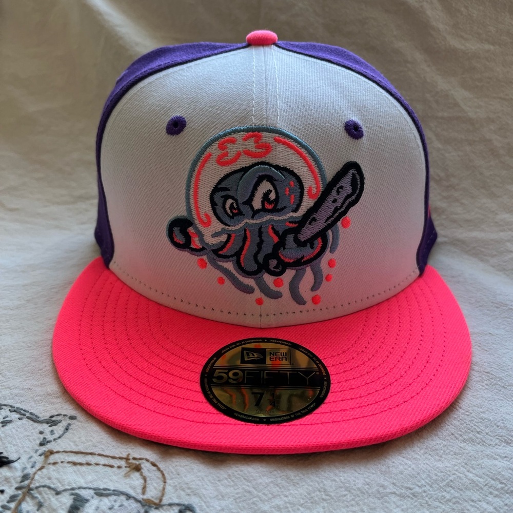 New Era Jersey Shore Blueclaws 7 1/4 fitted hat.